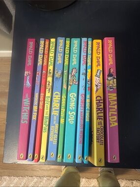 Roald Dahl Hardcover Book Set - Colorful Spine Collection